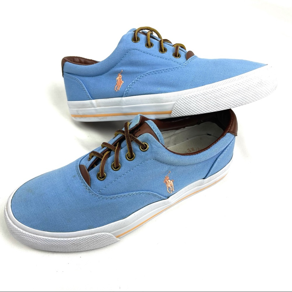 Polo By Ralph Lauren | Blue Canvas Sneakers  | 8.5